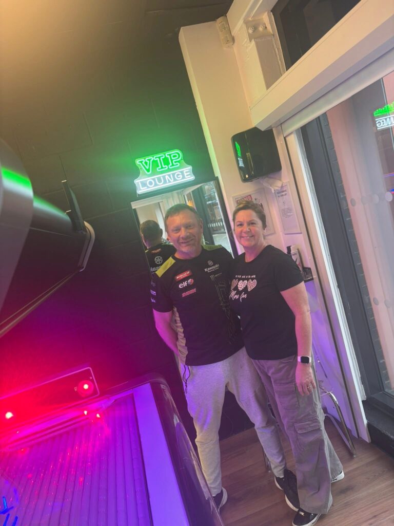 David and Erika owners of Luxe Glow Studio in Manvors Rotherham