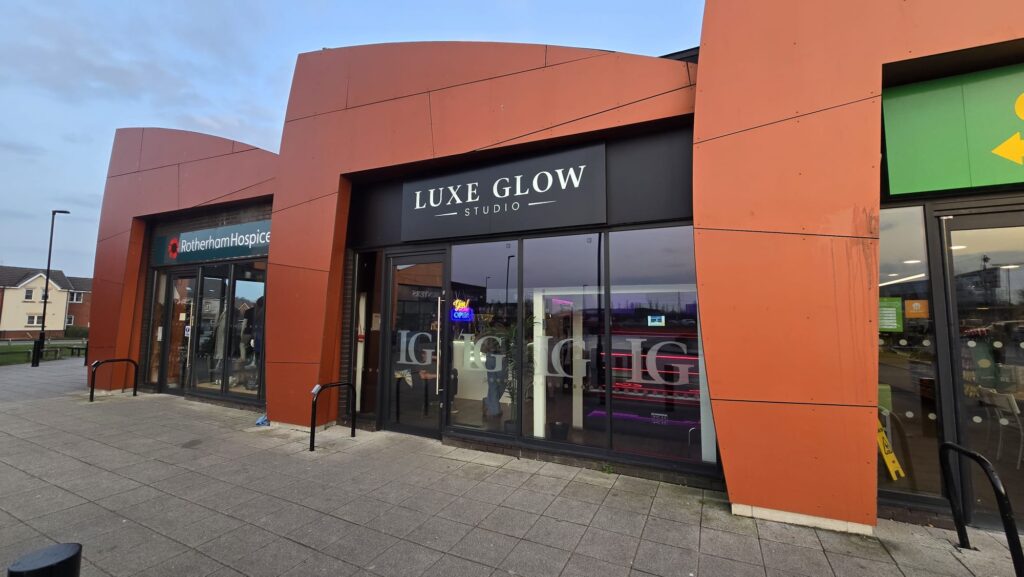 Luxe glow studio, front picture, in Manvors Rotherham